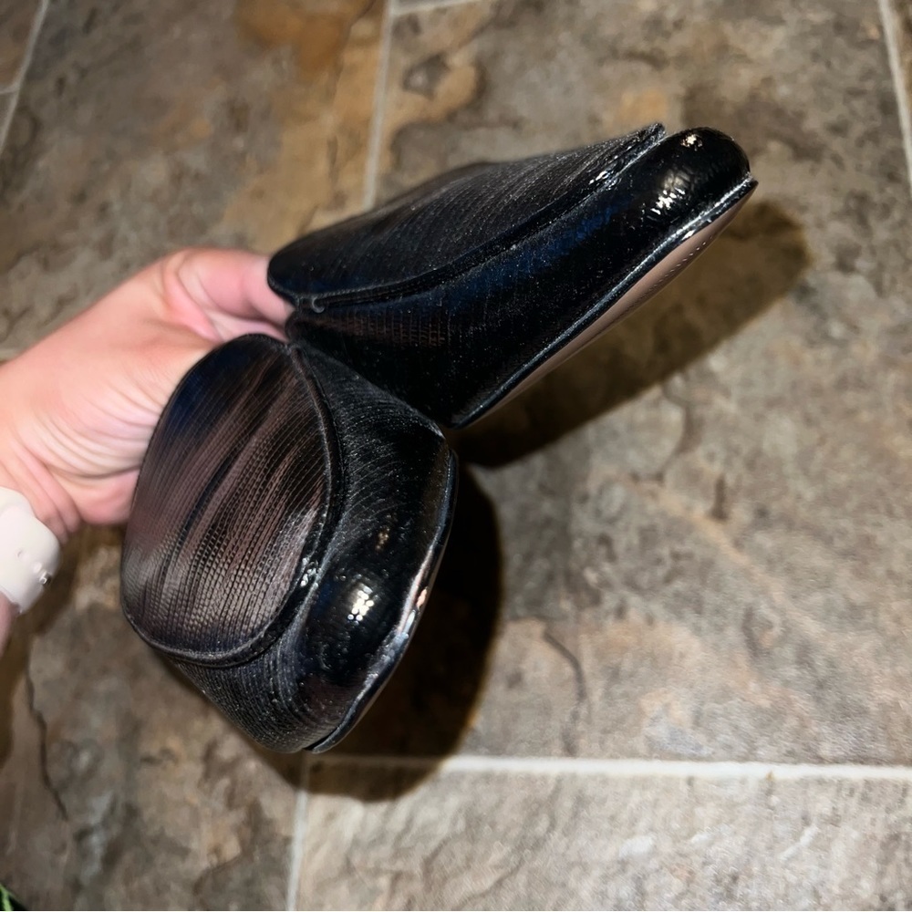 NEW Steven by Steve Madden Heidie Black Textured Slip On Pointed Toe Mule Flats - Picture 6 of 10